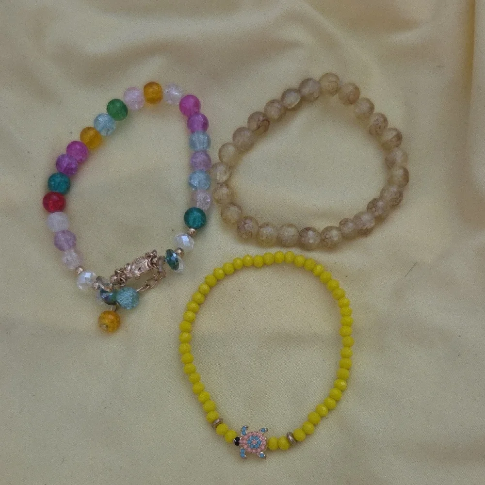 Colorful Beaded Kids Bracelet Set - Picture 1 of 4